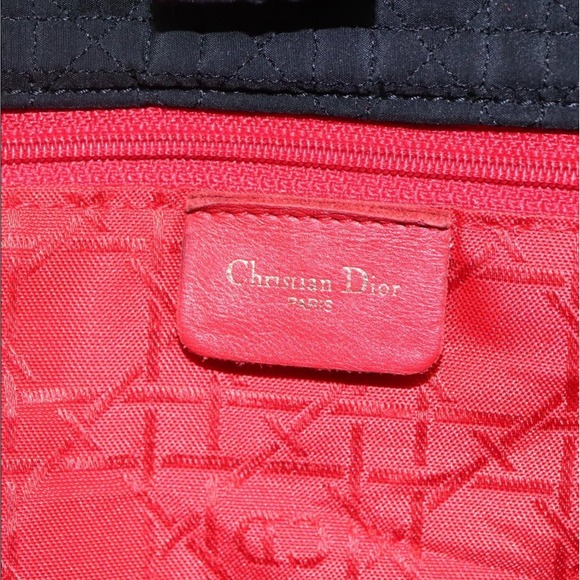 CHRISTIAN DIOR Lady Dior Cannage Handbag Black Gold | RARE VINTAGE AUTHENTICATED - Picture 8 of 13
